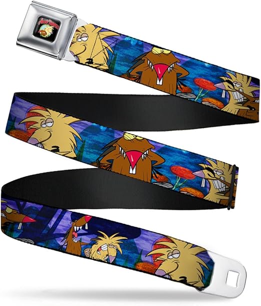 Nickelodeon Seatbelt Buckle Belt, Daggett Norbert Poses Blue Mountains