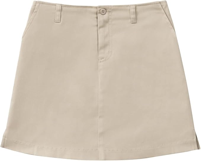 Classroom Uniforms for Girls, Scooter Skirt with Built-in Poly Knit Shorts