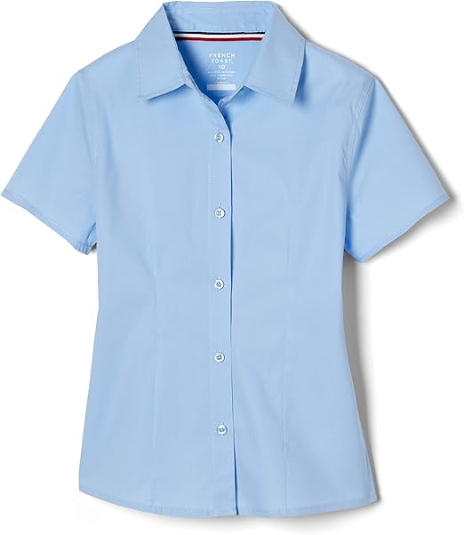 French Toast Girls' Short Sleeve Stretch Shirt