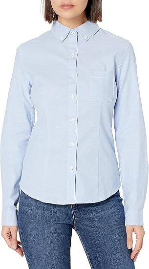 Lee Uniforms Juniors' Long-Sleeve Oxford Blouse