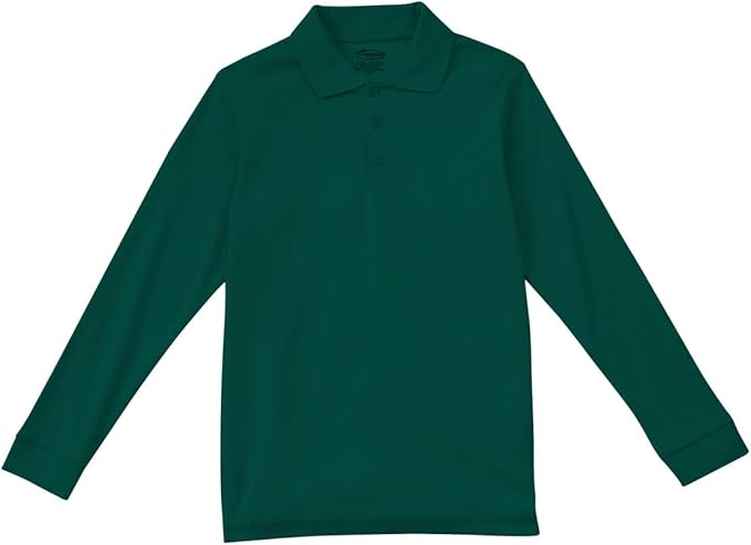 Classroom School Uniforms Boys' Youth Unisex Long Sleeve Interlock Polo