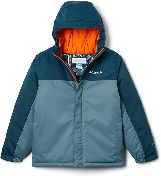 Columbia Boy's Hikebound™ Insulated Jacket (Little Kids/Big Kids) Metal/Night Wave 2XS (4-5 Little Kids)