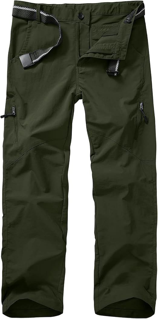 Kids' Cargo Pants, Youth Boys' Hiking Casual Outdoor Quick Dry Boy Scout Uniform Pants