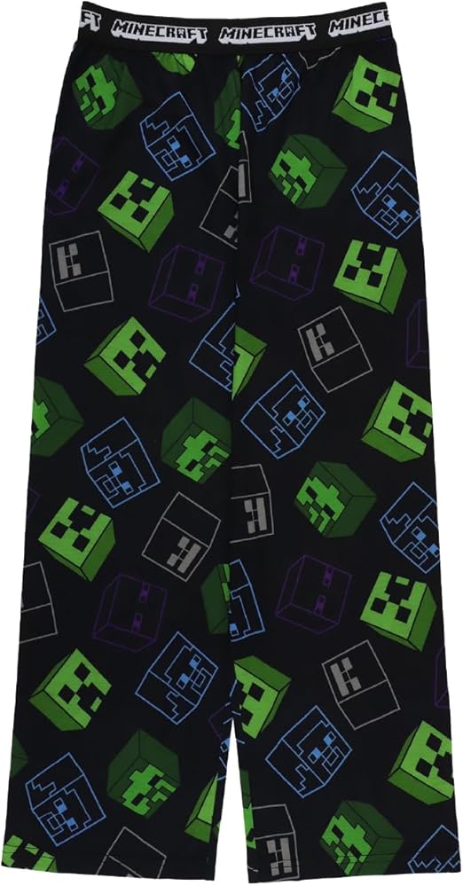 Minecraft unisex-child Pajama Pants, Soft & Cute for Kids