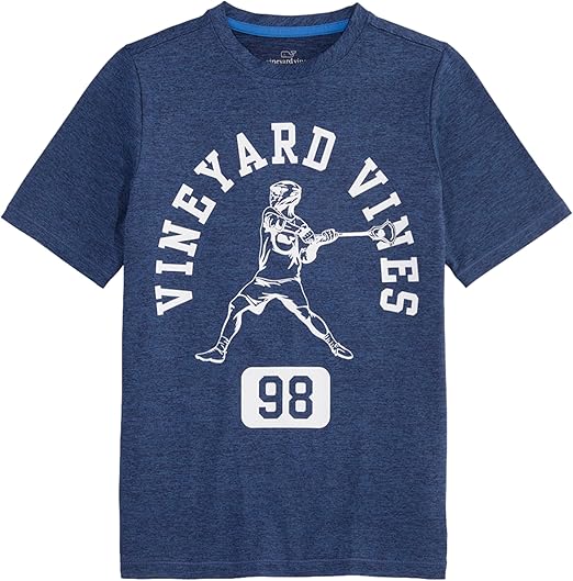 vineyard vines Boys' Prep League Lacrosse Short-Sleeve Harbor Tee