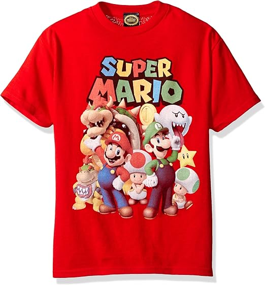 Nintendo Boy's Super Mario Groupage T-Shirt