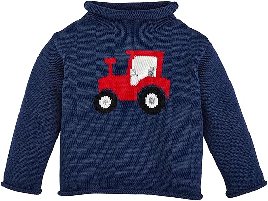 Mud Pie Kids Children Tractor Rollneck Sweater