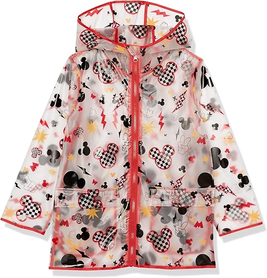 ABG Accessories Boys' Girls Rain Coat Disney Minnie, Mickey Mouse, Princess, Nickelodeon Paw Patrol for Kids 2-7 Years