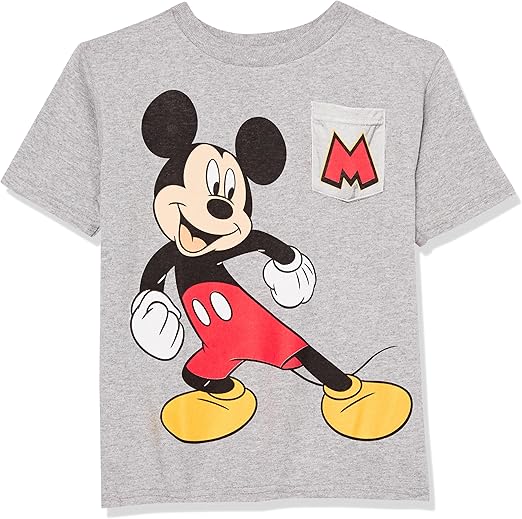 Disney Boys' Mickey Mouse Short Sleeve T-Shirt Little Big Kid