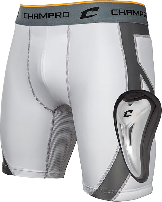 CHAMPRO Boys' Wind-up Compression Sliding Shorts with Cup