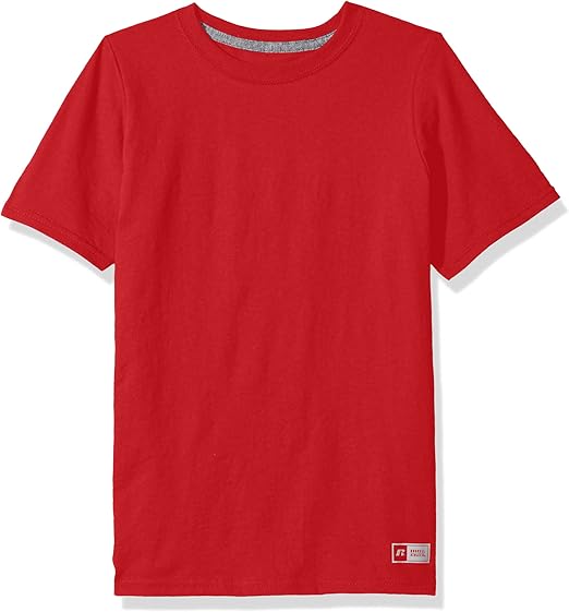 Russell Athletic Big Boys' Cotton Performance Short Sleeve T-Shirt