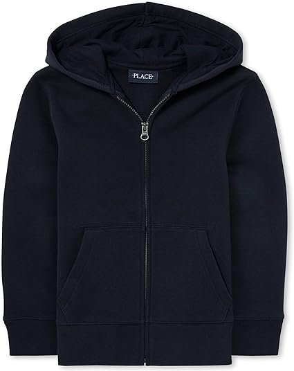 The Children's Place boys Hoodie Sweatshirt, Zip Up