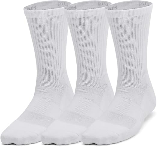 Under Armour Unisex-Child Youth Training Cotton Crew Socks 3 Pack