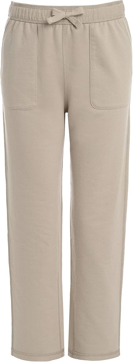 IZOD Boys' School Uniform Sensory-Friendly Knit Pant, Soft Fabric with Elastic Waist, Tagless, Flattened Seams & Pockets