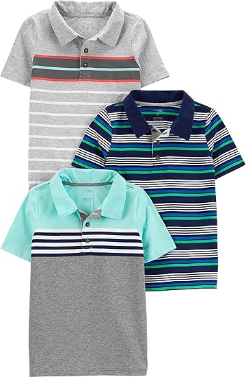 Simple Joys by Carter's Boys' 3-Pack Short Sleeve Polo