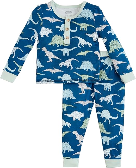 Mud Pie Boy Dino Glow Pjs