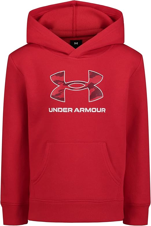 Under Armour UA RIVAL PRINT FILL HOODIE, Fire Red, 7