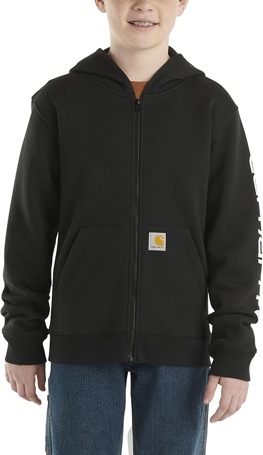 Carhartt Boys' Long-Sleeve Full-Zip Hooded Sweatshirt Hoodie