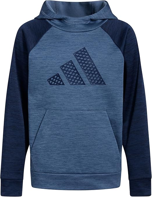 adidas Boys' Pullover Hoodie Poly Hooded Sweatshirt