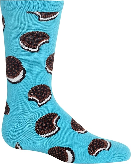 Hot Sox Kids' Fun Food & Drink Crew Socks-1 Pair Pack-Cool & Cute Casual Boys and Girls Gifts