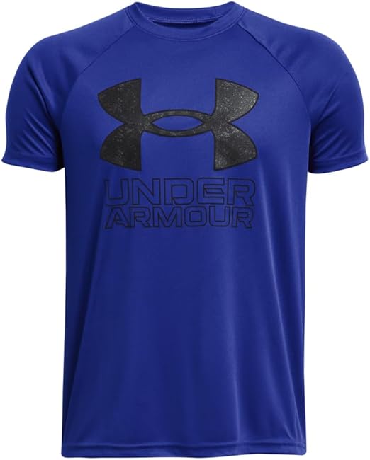 Under Armour Boys' Tech Hybrid Printed Fill Short-Sleeve T-Shirt