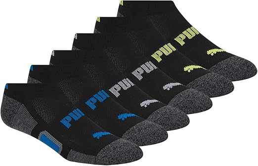 PUMA Kids' 6 Pack Low Cut Socks