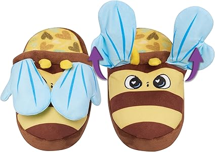 Flipeez Slippers - Bumblebee, Medium, Fits Kids Sizes 13-3