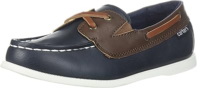 carter's Boys' Bauk Boat Shoe, Navy, 10 M US Toddler