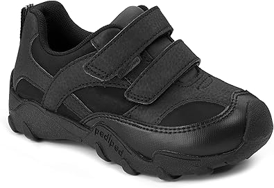 pediped Flex Highlander Sneaker,Black,27 EU(10-10.5 US Little Kid)