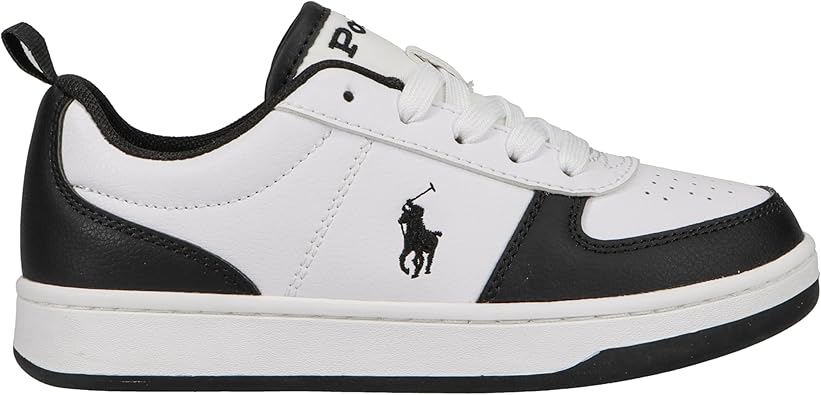 POLO RALPH LAUREN Polo Court II Big Kid Black/White 7