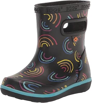 BOGS Unisex-Child Kids' Skipper Ii Rain Boot Rainbow