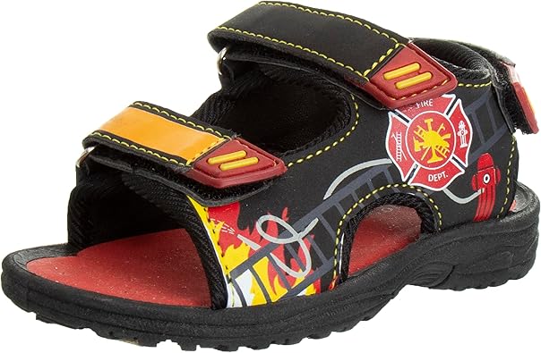 Rugged Bear Kids Boys Girls Open-Toe Outdoor Sport Water Sandals - beach pool slide adjustable strap shoes athletic summer (Toddler/Little Kid/Big Kid)