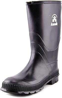 Kamik STOMP/YOUTH/PUR/6149 Rain Boot (Youth/Little Kid/Big Kid), Black, 6 M US Toddler