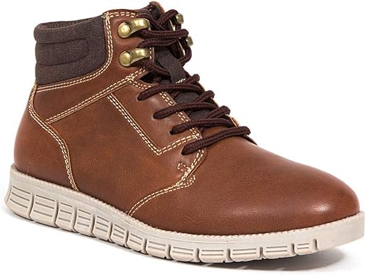 Deer Stags Boy's Sneaker Fashion Boot, Brown, 3 Big Kid