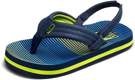 REEF Little Ahi Unisex-Child Beach Flip Flop, Soft Cushion Footbed, Water Friendly, Backstrap