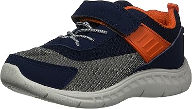 Carter's Boy's Neo Athletic Heather Mesh Sneaker with Adjustable Strap