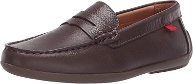 Marc Joseph New York Unisex-Child Leather Made in Brazil Luxury Fashion Slip on Loafer with Penny Detail