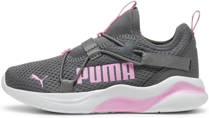 PUMA Rift Slip On Sneaker, Cool Dark Gray-Pink Delight, 10.5 US Unisex Little Kid