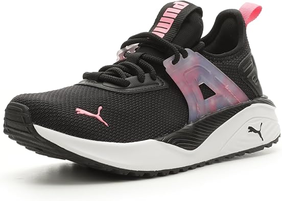 PUMA Pacer 23 Sneaker, Black-Strawberry Burst, 5.5 US Unisex Big Kid