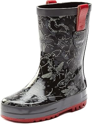 Northside Bay Rain Boot, Black/Gray, 5 M US Toddler