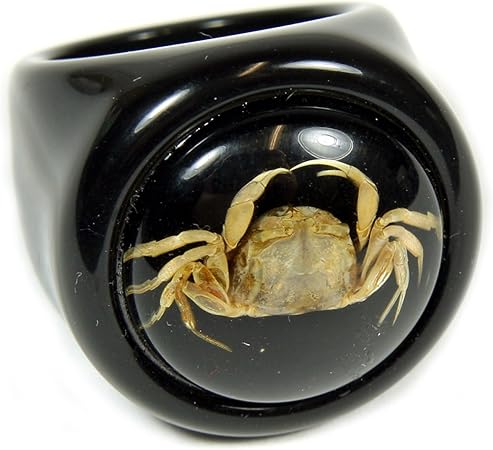 REALBUG Crab Black Ring Size 8