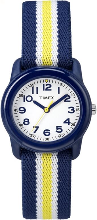 Timex Kids Lizards Watch with Multi-Colored Elastic Fabric Strap