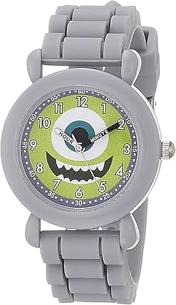 Disney Kids' Plastic Time Teacher Analog Quartz Silicone Strap Watch