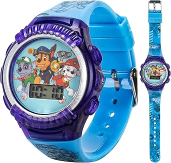 Accutime Nickelodeon Kids' PAW4039 Paw Patrol Digital Display Quartz Blue Watch