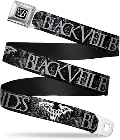 Buckle-Down Kids' Standard Seatbelt Belt Black Veil Brides, 1.0