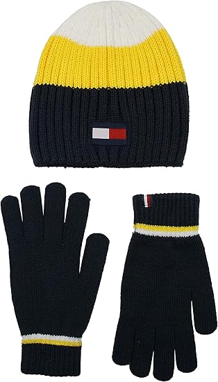 Tommy Hilfiger Boy's Beanie and Magic Glove Set