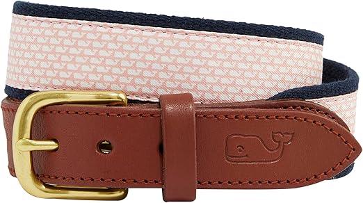 vineyard vines Boys' Micro Whale Classic Canvas Club Belt