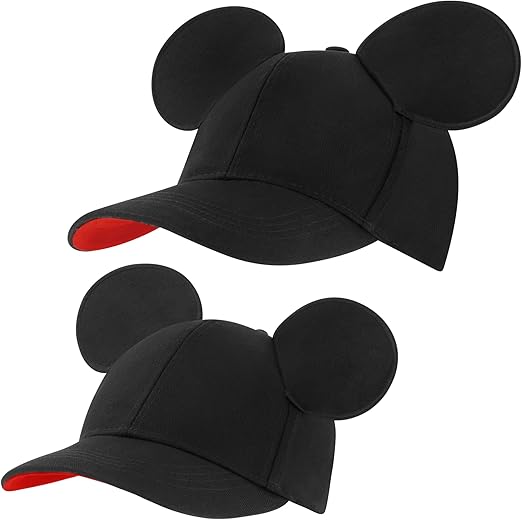 Disney Boys Baseball Cap, Mickey Mouse Ears Hat Daddy & Me Adjustable Toddler Caps 2-4 Or Girl Hat Ages 4-7