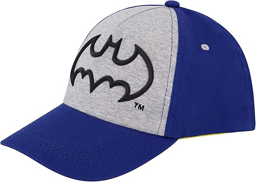 DC Comics Boys Baseball Cap, Batman Adjustable Toddler Hat, Ages 2-4 Or Boy Hats For Kids Ages 4-7