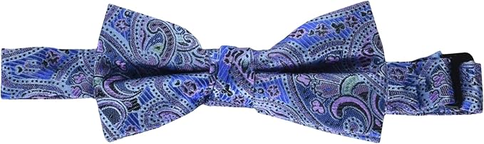 Isaac Mizrahi boys Silk Print Bow Tie, Multi, 4 US